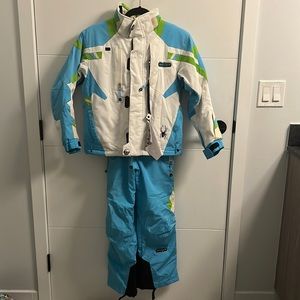 Spyder kids ski jacket and jumper